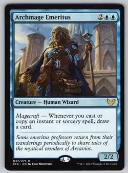 Archmage Emeritus R Strixhaven: School of Mages #37 NM Normal - Image 1