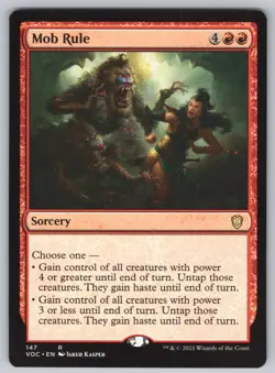 Mob Rule R Commander: Innistrad: Crimson Vow #147 NM Normal - Image 1