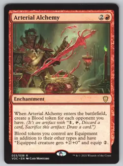 Arterial Alchemy R Commander: Innistrad: Crimson Vow #23 NM Normal - Image 1