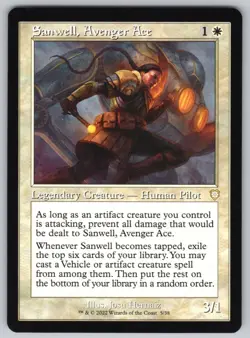 Sanwell, Avenger Ace (Retro Frame) R Commander: The Brothers' War #5 NM Normal - Image 1