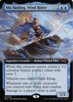 Mu Yanling, Wind Rider (Extended Art) M Aetherdrift # 379 NM Normal - Image 1