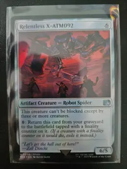 magic the gathering final fantasy Relentless X- ATM092 Uncommon 0268 FOIL - Image 1