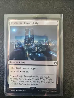 MTG Final fantasy insomnia crown city Land 0282 FOIL - Image 1