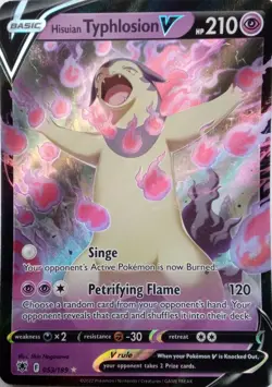 053/189 HISUIAN TYPHLOSION V ULTRA RARE ASTRAL RADIANCE POKEMON CARD - Image 1