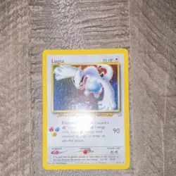 Pokemon Lugia Neo Genesis Holo Rare 9/111 Unlimited 90 HP Elemental Blast Card - Image 2
