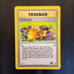 Pokemon Challenge! Team Rocket 74/82 Uncommon WOTC 2000 Trainer TCG (053) - Image 1