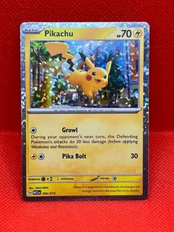 Pokemon Tcg Pikachu 006/015 McDonald's 2023 Confetti Holo - Image 1