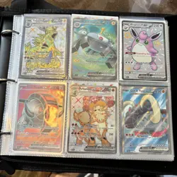 Pokemon 144 RARE Card Collection Authentic PTC Binder ALL EX FULL ART V VMAX - Image 2