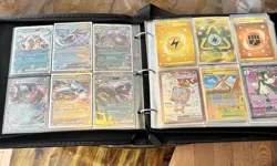 Pokemon 144 RARE Card Collection Authentic PTC Binder ALL EX FULL ART V VMAX - Image 3
