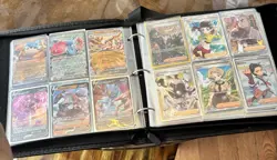 Pokemon 144 RARE Card Collection Authentic PTC Binder ALL EX FULL ART V VMAX - Image 4