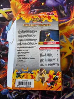 Pokemon Brilliant Thunder Theme Deck XY Flashfire *Opened No Coin - Image 4