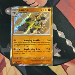 Lucario NM Baby Shiny 174/091 SV: Paldean Fates Pokemon TCG Holo - Image 1