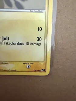 Pokemon TCG Pikachu POP Series 2 16/17 40HP Common 2005 Yuka Morii Nintendo - Image 5