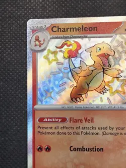 Charmeleon 110/091 Shiny Holo Rare Paldean Fates Shiny Vault NM Pokemon TCG - Image 3