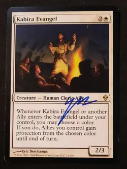 MTG Kabira Evangel-Artist Signed (Eric Deschamps) - Zendikar #15 - Image 1