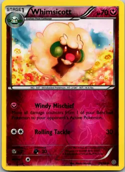 Whimsicott 56/98 - XY - Ancient Origins Pokemon Uncommon NM Reverse Holo - Image 1