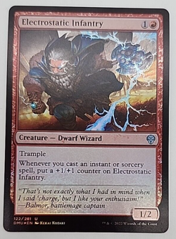 MTG Electrostatic Infantry Dominaria United 122/281 Foil Uncommon - Image 1