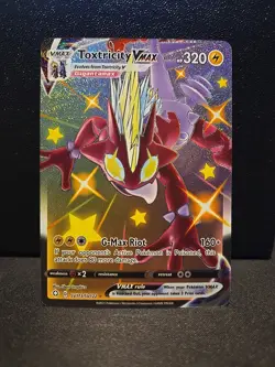 Toxtricity VMAX SV113/SV122 Holo Rare VMAX Shining Fates Shiny Vault Pokemon - Image 1