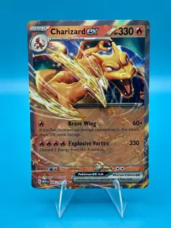 Pokemon TCG 2023 Charizard EX 006/165 Scarlet & Violet 151 Holo Double Rare NM - Image 1