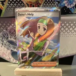 Pokemon Daisy's Help 195/165 SV: Scarlet & Violet 151 Full Art Holo Ultra Rare - Image 1