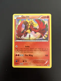 Pokemon HO-OH XY153 Black Star Promo Holo LP - Image 1