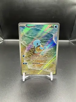 Pokemon TCG Squirtle 170/165 Scarlet & Violet 151 Illustration Rare - English NM - Image 1