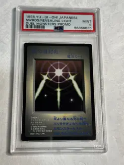 1998 YU-GI-OH SWORDS OF REVEALING LIGHT Psa 9 DMG-AYUJ-JPN DUEL MONSTERS PROMO - Image 1