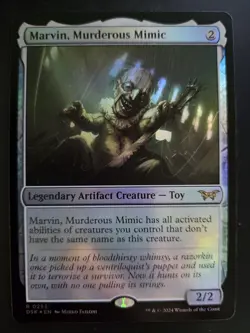 Marvin, Murderous Mimic NM FOIL Duskmourn: House of Horror MTG FREE SHIPPING - Image 1