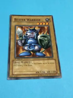 Beaver Warrior - The Legend of Blue Eyes White Dragon - LOB-064 1ST ED LP - Image 1