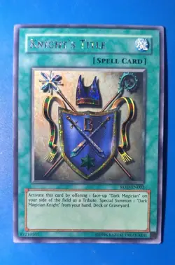 Lightly played Yugioh Knight’s Title - ROD-EN002 Prismatic Secret Rare - Image 1