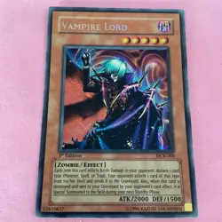 Yu-Gi-Oh! Yugioh English Asian Vampire Lord 1st Secret Rare - Image 1