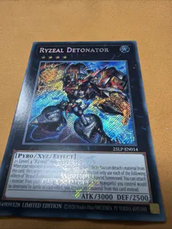 Yugioh Ryzeal Detonator 25LP-EN014 (esr) Emblazoned Secret Rare - Image 1