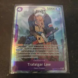 Trafalgar Law OP07 One Piece TCG ST10-010 Treasure Rare NM - Image 1