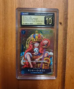 2023 One Piece P-043 Shonen Jump Iss. No. 36-37 Monkey D. Luffy CGC 10 Pristine - Image 4
