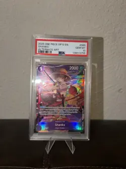 2025 ONE PIECE OP13-CARRYING ON HIS WILL ALTERNATE ART #065 SHANKS PSA 10 - Image 2