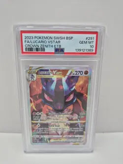 Lucario VSTAR - Promo SWSH: Sword & Shield Promo Cards SWSH291 PSA 10 Pokemon - Image 1