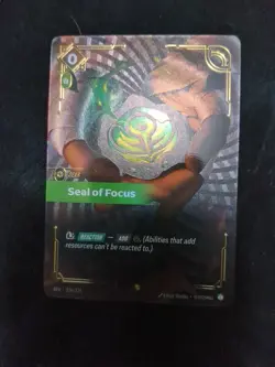 Seal of Focus 226/221 Overnumbered | League of Legends Gear Card - Image 1