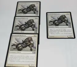 Magic card: 4x Armored Warhorse, White Common Creature, Magic 2012 - Image 1