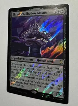 Shredder, Shadow Master *Surge Foil* Commander: TMNT MTG - Image 3