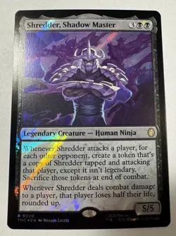 Shredder, Shadow Master *Surge Foil* Commander: TMNT MTG - Image 5