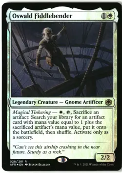 MTG Oswald Fiddlebender FOIL R Adventures in the Forgotten Realms 28 LP - Image 1