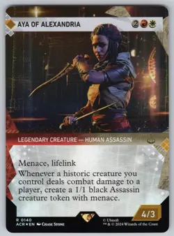 Aya of Alexandria (Showcase) R Universes Beyond: Assassin's Creed #140 NM Foil - Image 1