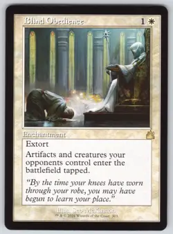 Blind Obedience (Retro Frame) R Ravnica Remastered #303 NM Normal - Image 1