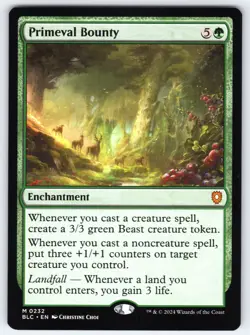 Primeval Bounty M Commander: Bloomburrow # 232 NM Normal - Image 1