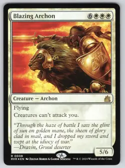 Blazing Archon R Ravnica Remastered #8 NM Foil - Image 1