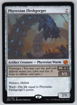 Phyrexian Fleshgorger M The Brothers' War #121 NM Normal - Image 1