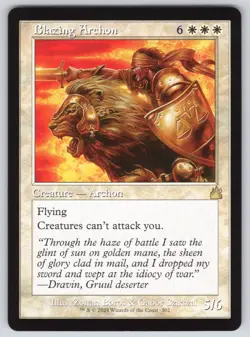 Blazing Archon (Retro Frame) R Ravnica Remastered #302 NM Normal - Image 1