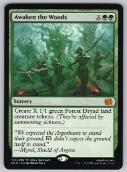 Awaken the Woods M The Brothers' War #170 NM Normal - Image 1