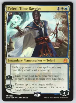 Teferi, Time Raveler M Ravnica Remastered #232 NM Foil - Image 1