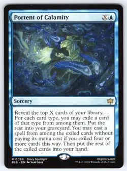 Portent of Calamity R Bloomburrow # 66 NM Normal - Image 1